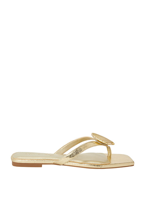 Katy Perry Altın Kadın Terlik KP3432 - Görsel 3