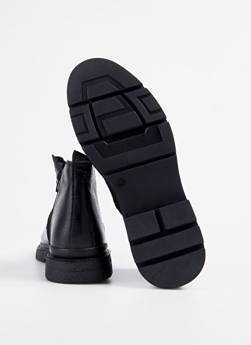 Cotton Bar Siyah Erkek Deri Bot NIKO-DENY - Görsel 6