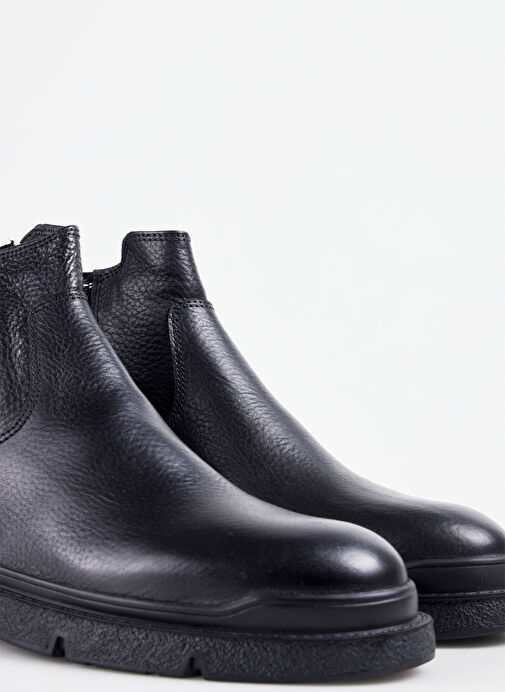 Cotton Bar Siyah Erkek Deri Bot NIKO-DENY - Görsel 4