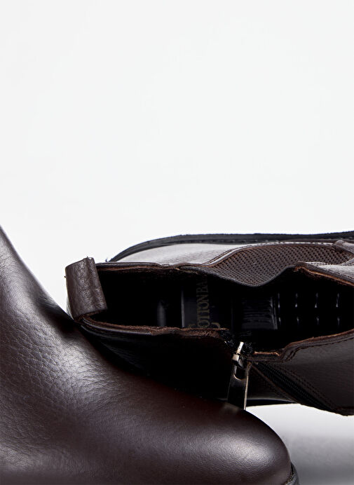 Cotton Bar Kahverengi Erkek Deri Bot NIKO-DENY - Görsel 7