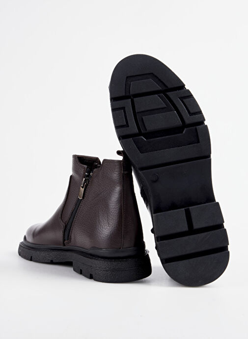 Cotton Bar Kahverengi Erkek Deri Bot NIKO-DENY - Görsel 6