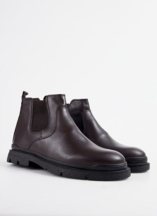 Cotton Bar Kahverengi Erkek Deri Bot NIKO-DENY - Görsel 3