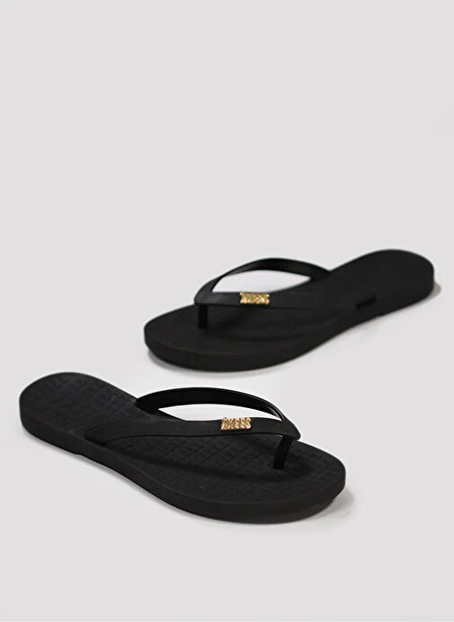 Tkees Siyah Kadın Plaj Terliği TK-P201 - Görsel 3