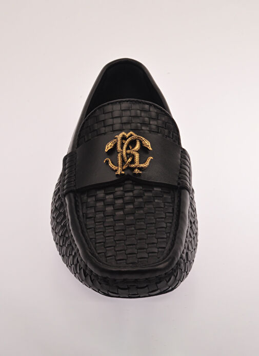 Roberto Cavalli Siyah Erkek Deri Günlük Ayakkabı 27751 - Görsel 4