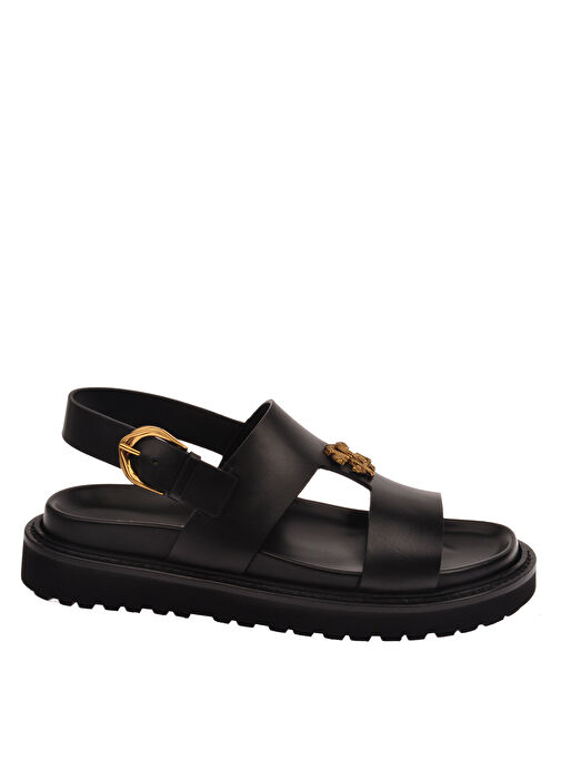 Roberto Cavalli Siyah Erkek Deri Sandalet 27735 - Görsel 2