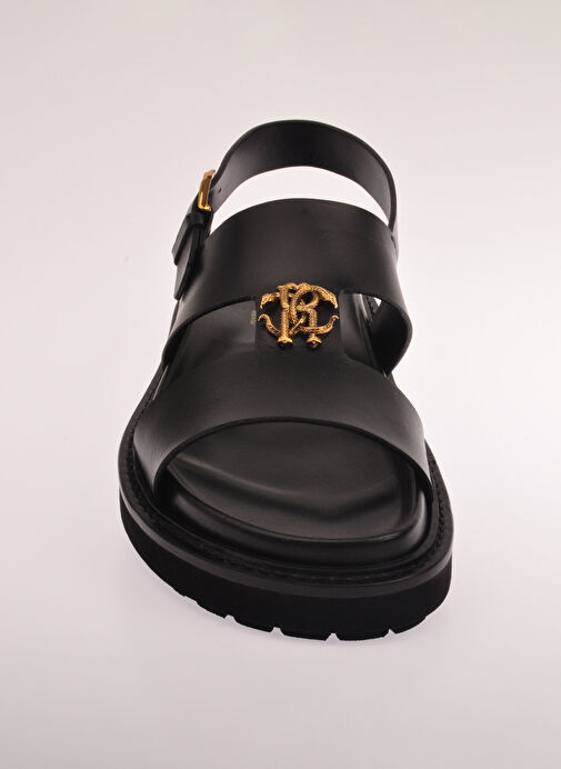 Roberto Cavalli Siyah Erkek Deri Sandalet 27735 - Görsel 4