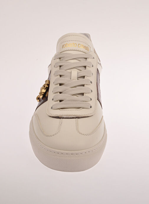 Roberto Cavalli Beyaz Erkek Deri Sneaker 27784 - Görsel 4