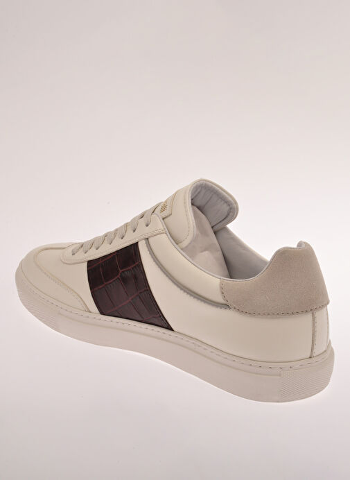 Roberto Cavalli Beyaz Erkek Deri Sneaker 27784 - Görsel 6