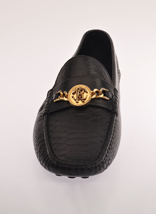 Roberto Cavalli Siyah Erkek Deri Günlük Ayakkabı 27748 - Görsel 4