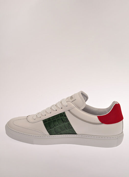 Roberto Cavalli Beyaz Erkek Deri Sneaker 27784 - Görsel 5