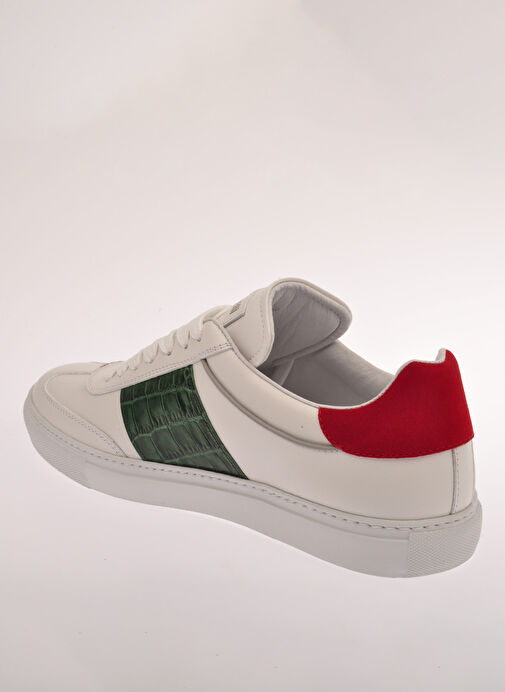 Roberto Cavalli Beyaz Erkek Deri Sneaker 27784 - Görsel 6