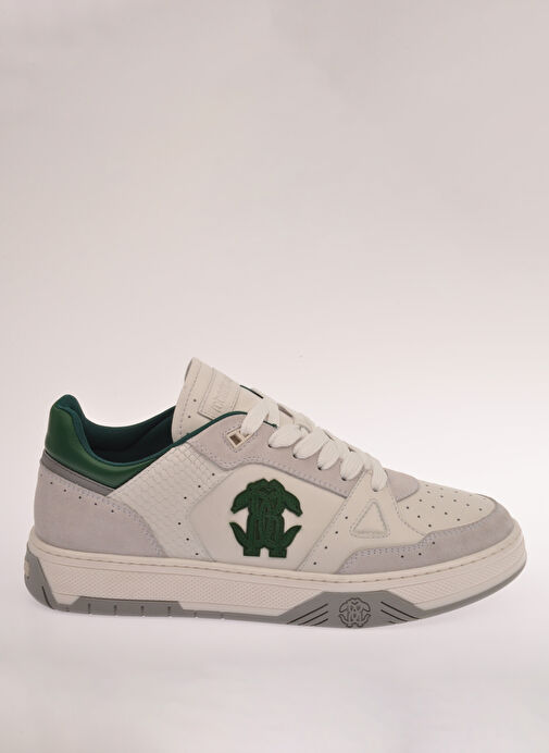 Roberto Cavalli Yeşil Erkek Deri Sneaker 27768 - Görsel 2