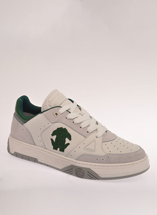 Roberto Cavalli Yeşil Erkek Deri Sneaker 27768 - Görsel 3