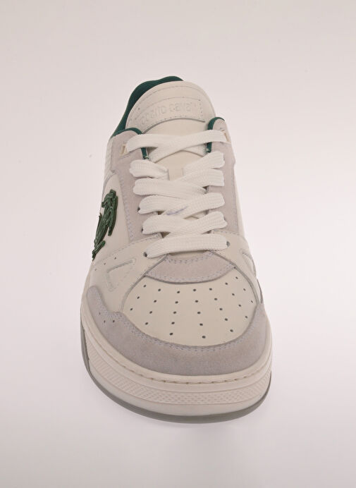 Roberto Cavalli Yeşil Erkek Deri Sneaker 27768 - Görsel 4