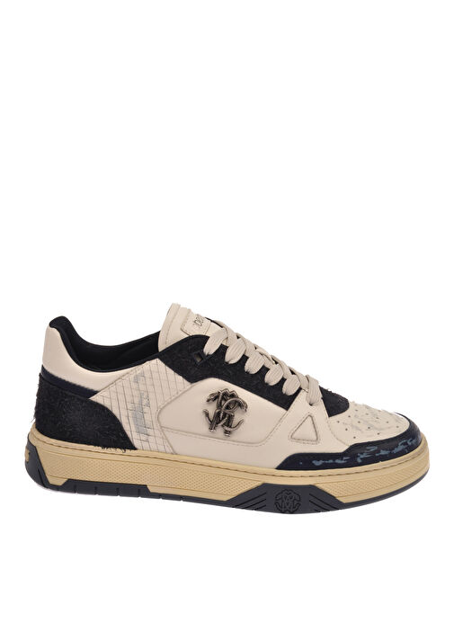 Roberto Cavalli Beyaz Erkek Deri Sneaker 27769 - Görsel 2