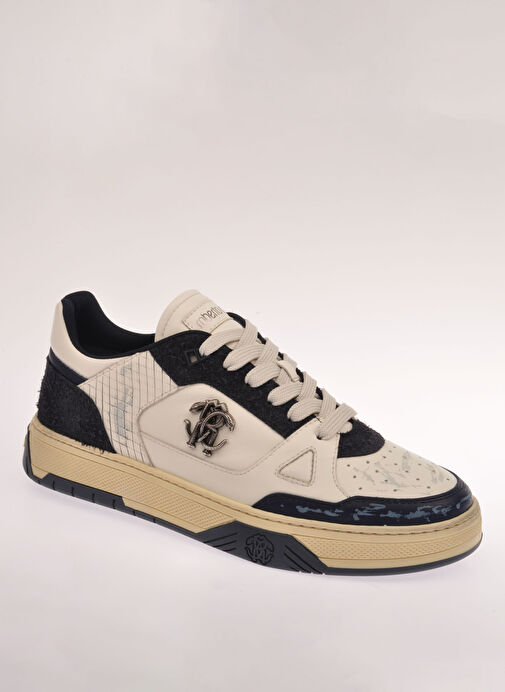 Roberto Cavalli Beyaz Erkek Deri Sneaker 27769 - Görsel 3