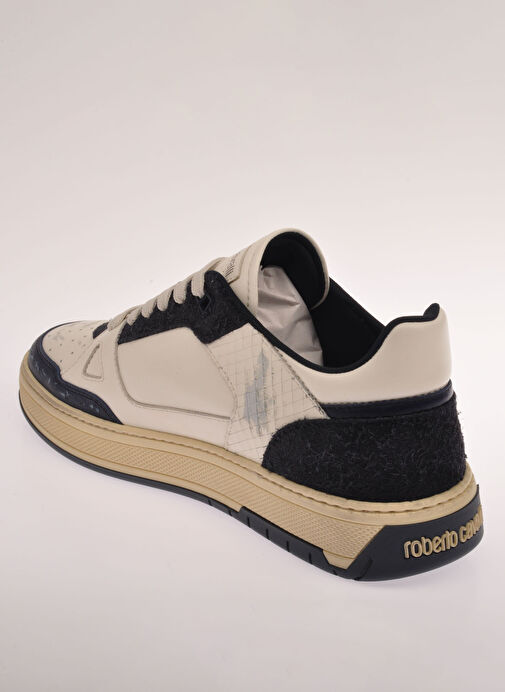 Roberto Cavalli Beyaz Erkek Deri Sneaker 27769 - Görsel 6