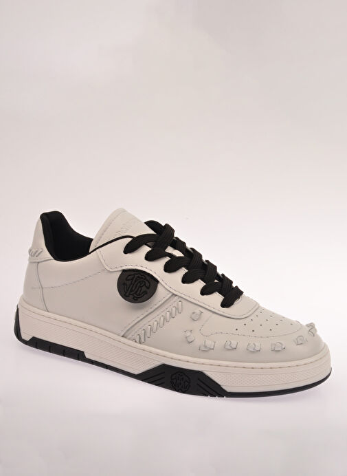 Roberto Cavalli Beyaz Erkek Deri Sneaker 27771 - Görsel 3