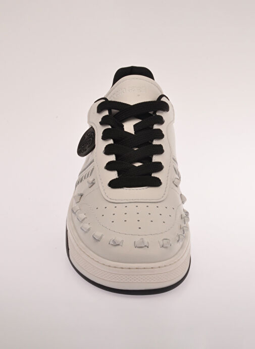 Roberto Cavalli Beyaz Erkek Deri Sneaker 27771 - Görsel 4