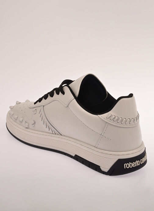 Roberto Cavalli Beyaz Erkek Deri Sneaker 27771 - Görsel 6