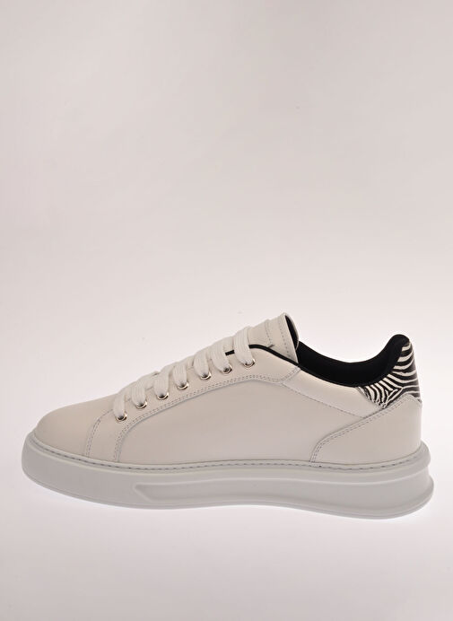 Roberto Cavalli Beyaz Erkek Deri Sneaker 27775 - Görsel 5