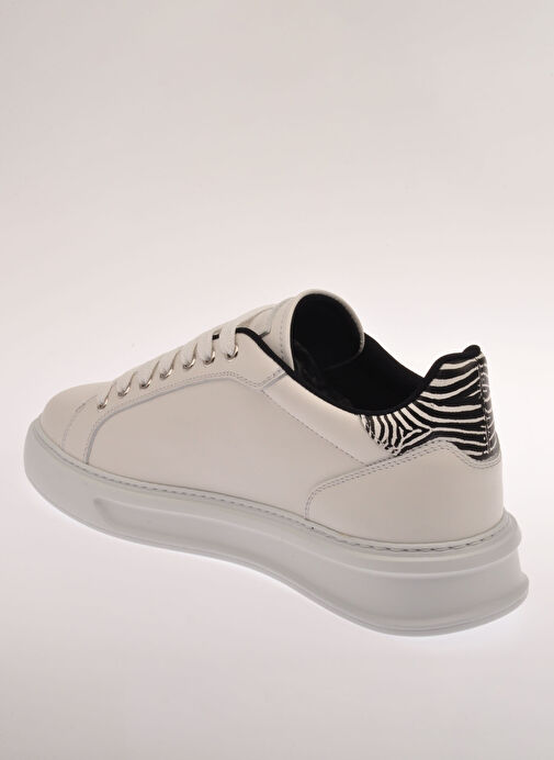 Roberto Cavalli Beyaz Erkek Deri Sneaker 27775 - Görsel 6