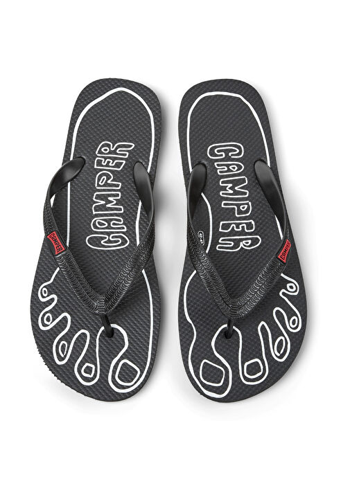 Camper Siyah Erkek Plaj Terliği FLİP FLOP - Görsel 4