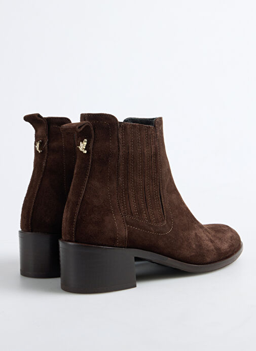 Fabrika Kahverengi Kadın Deri Bot D-DONATA - Görsel 4