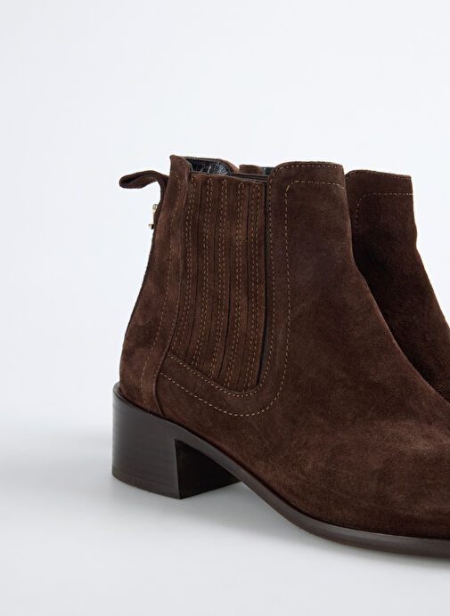 Fabrika Kahverengi Kadın Deri Bot D-DONATA - Görsel 6