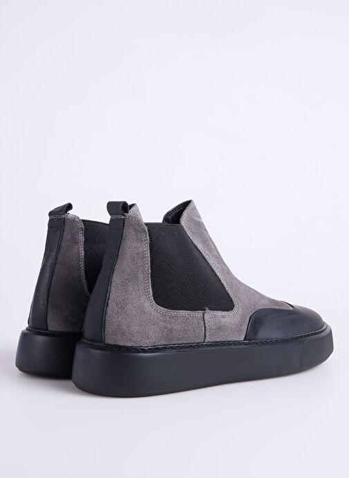 Fabrika Antrasit Erkek Deri Bot SEKA-ARES - Görsel 4