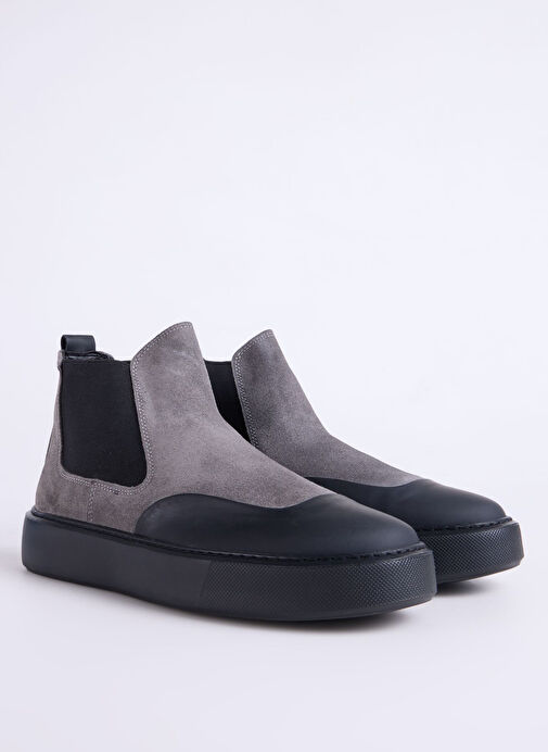 Fabrika Antrasit Erkek Deri Bot SEKA-ARES - Görsel 3