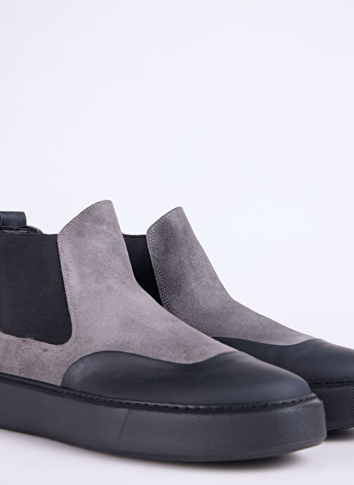 Fabrika Antrasit Erkek Deri Bot SEKA-ARES - Görsel 6