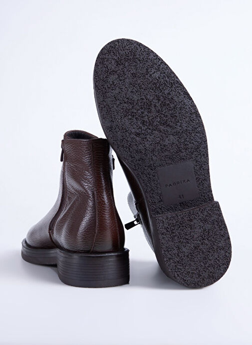 Fabrika Kahverengi Erkek Deri Bot HUGO-EGART - Görsel 7