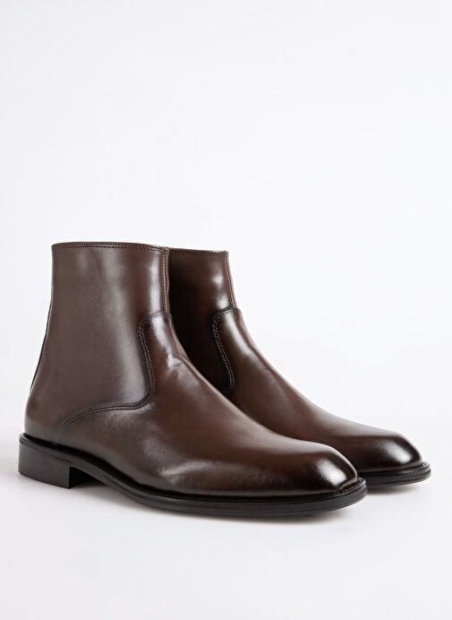 Fabrika Kahverengi Erkek Deri Bot KOST-GORSTAN - Görsel 3