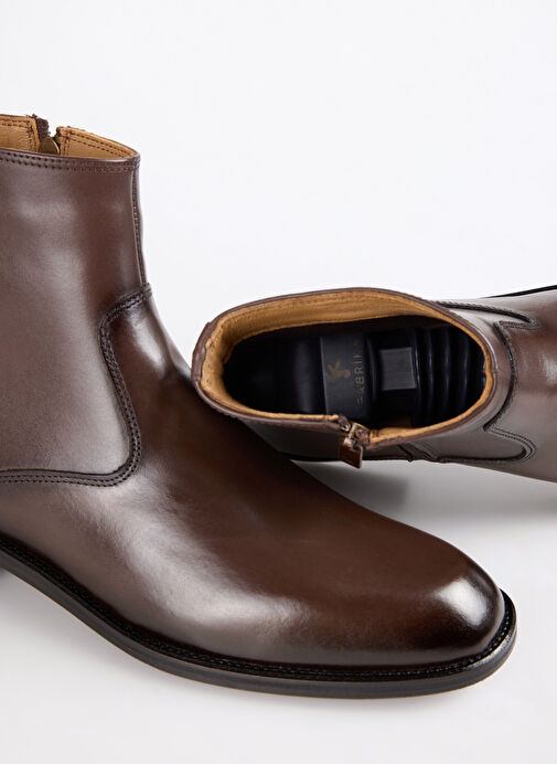 Fabrika Kahverengi Erkek Deri Bot KOST-GORSTAN - Görsel 7