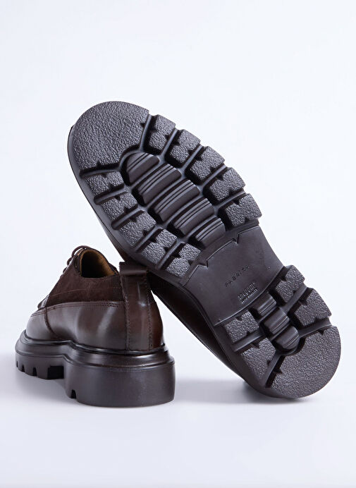 Fabrika Kahverengi Erkek Deri Günlük Ayakkabı WOLF-CONTRA - Görsel 7