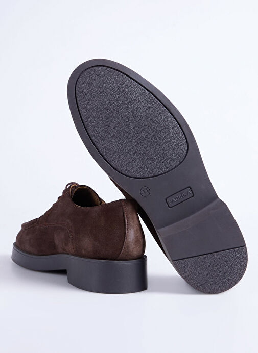 Fabrika Kahverengi Erkek Deri Klasik Ayakkabı HENEL-ALPHA-SUET - Görsel 7