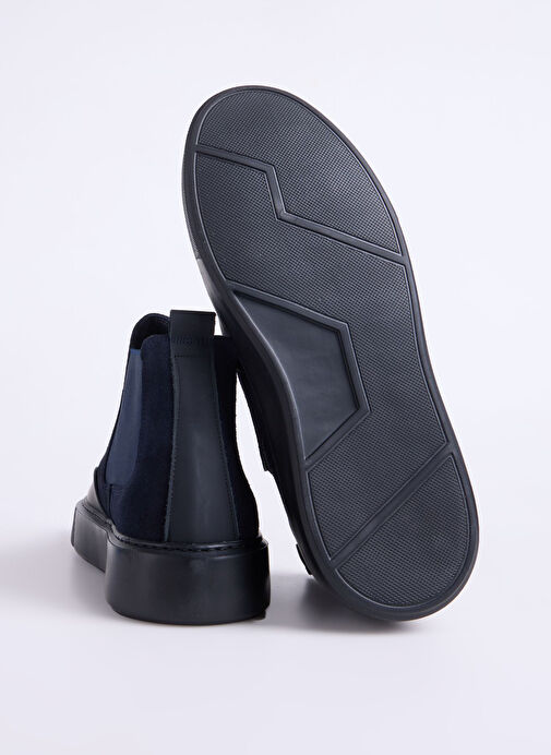 Fabrika Lacivert Erkek Deri Bot SEKA-ARES - Görsel 5