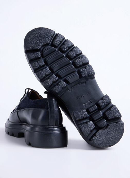 Fabrika Lacivert Erkek Deri Günlük Ayakkabı WOLF-CONTRA - Görsel 7