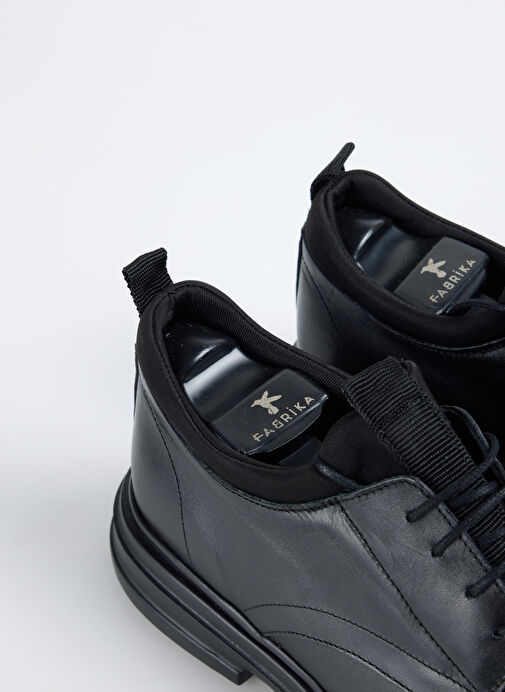 Fabrika Siyah Erkek Deri Günlük Ayakkabı CANTERT - Görsel 5