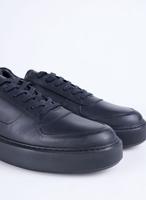 Fabrika Siyah Erkek Deri Sneaker SEKA-LECTRA - Görsel 6