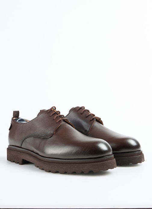 Fabrika Kahverengi Erkek Deri Klasik Ayakkabı YODER-JURO - Görsel 3