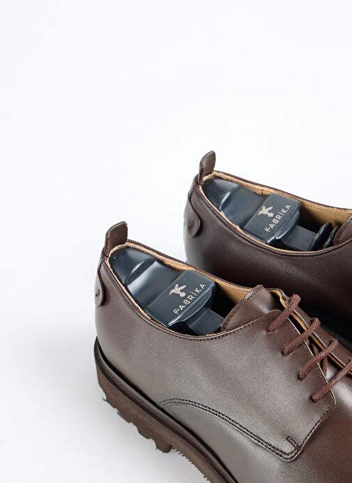 Fabrika Kahverengi Erkek Deri Klasik Ayakkabı YODER-JURO - Görsel 5