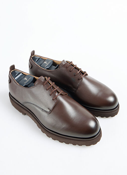 Fabrika Kahverengi Erkek Deri Klasik Ayakkabı YODER-JURO - Görsel 4