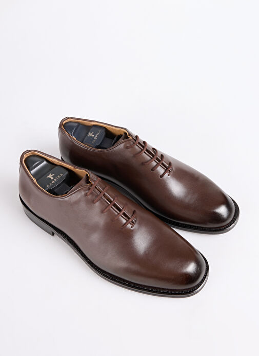 Fabrika Kahverengi Erkek Deri Klasik Ayakkabı KOST-ONICH - Görsel 4