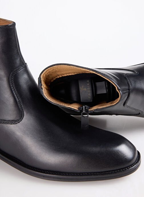 Fabrika Siyah Erkek Deri Bot KOST-GORSTAN - Görsel 6