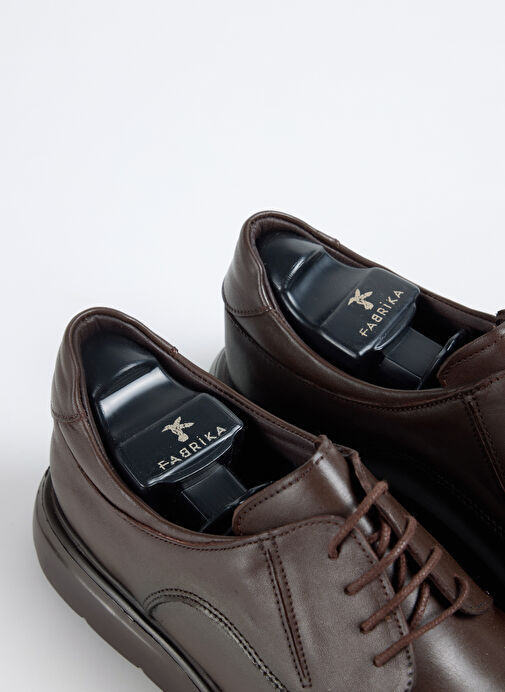 Fabrika Kahverengi Erkek Deri Günlük Ayakkabı BALUN - Görsel 5