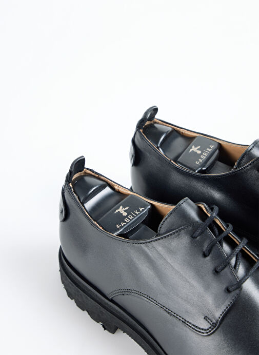 Fabrika Siyah Erkek Deri Klasik Ayakkabı YODER-JURO - Görsel 5