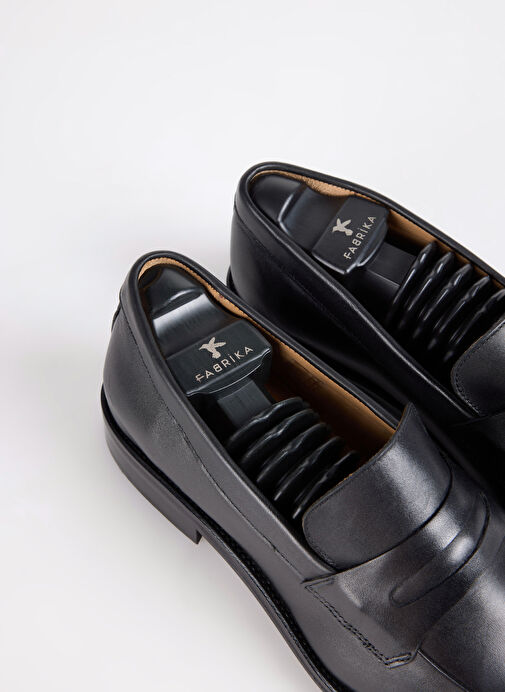 Fabrika Siyah Erkek Deri Klasik Ayakkabı KOST-SHINE - Görsel 5