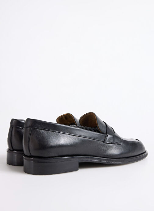 Fabrika Siyah Erkek Deri Klasik Ayakkabı KOST-SHINE - Görsel 6